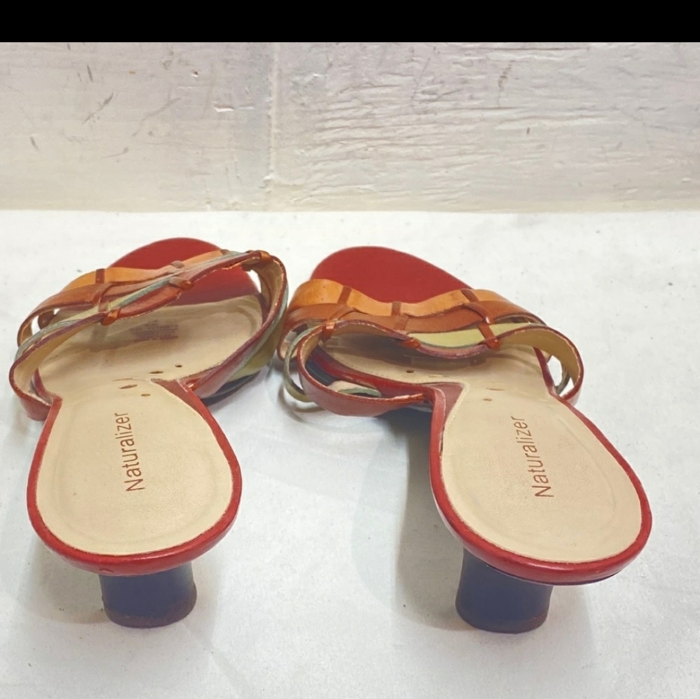 Naturalizer Multicolored Leather Mules  Size 9M EUC - Picture 3 of 7